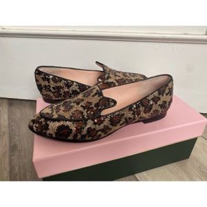 Kate Spade Caty Flat Loafer Gold